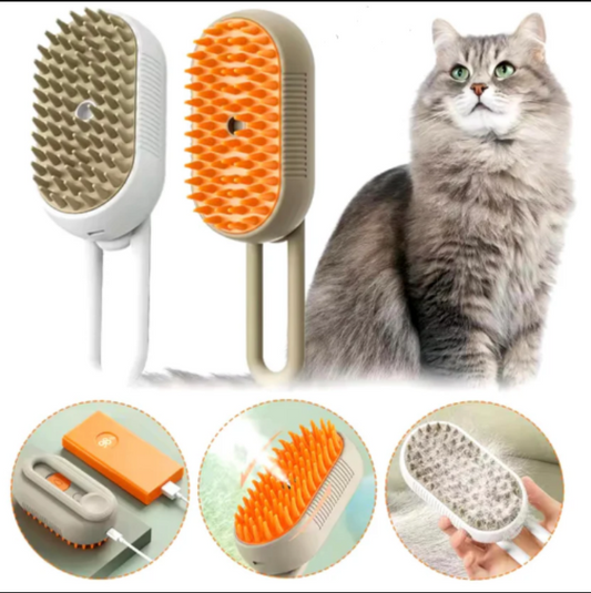 ¡Cepillo Relajante Para Mascotas! con +3 Funciones distintas 😺🐶